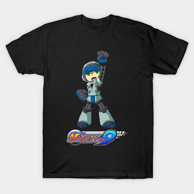 Mighty No. 9 T-Shirt by Free2rocknroll